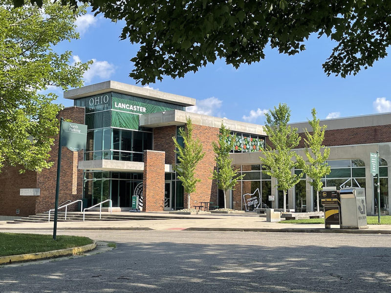 Exterior of the main building on Ohio University’s Lancaster campus.